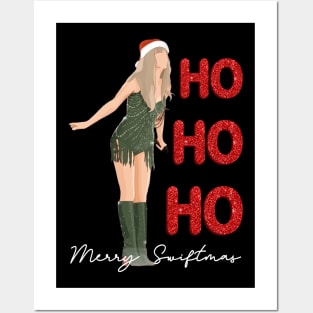 Funny Christmas Ho Ho Ho Merry Swiftmas Posters and Art